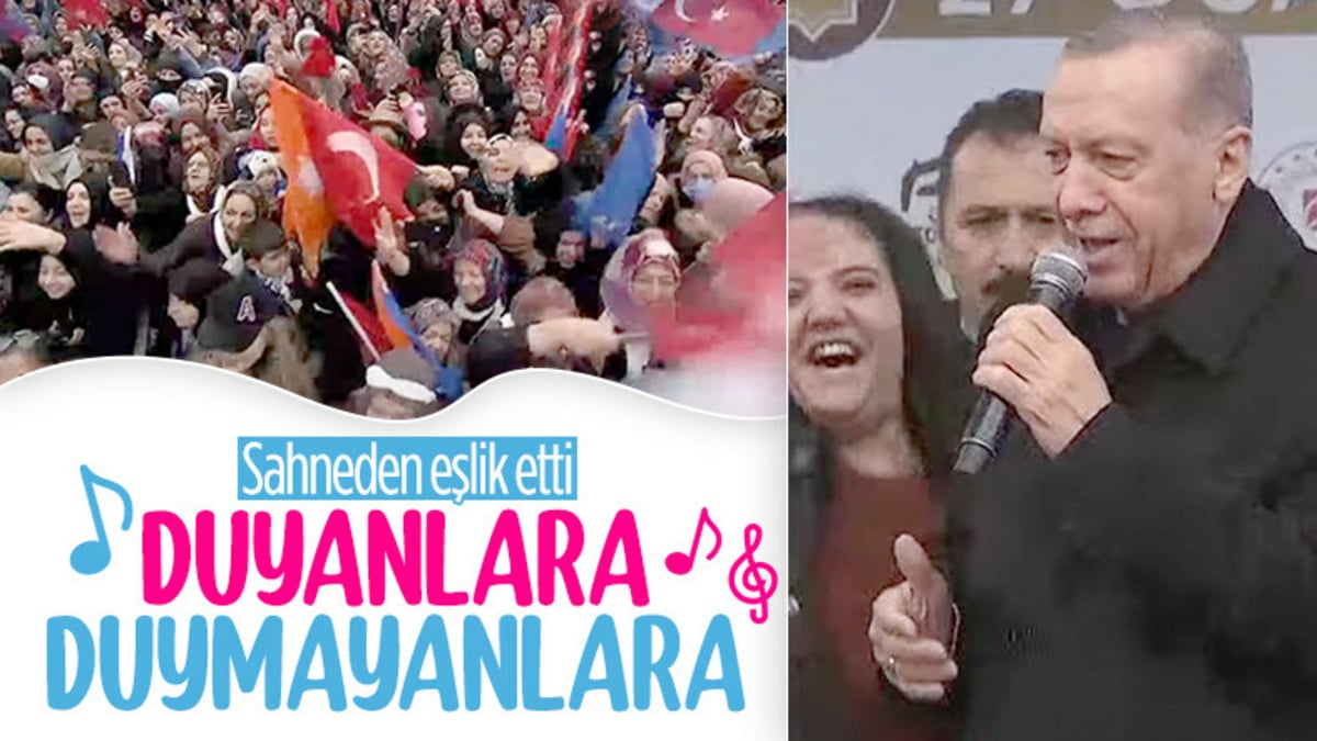 Cumhurbaşkanı Erdoğan ‘Duyanlara Duymayanlara’ şarkısını söyledi
