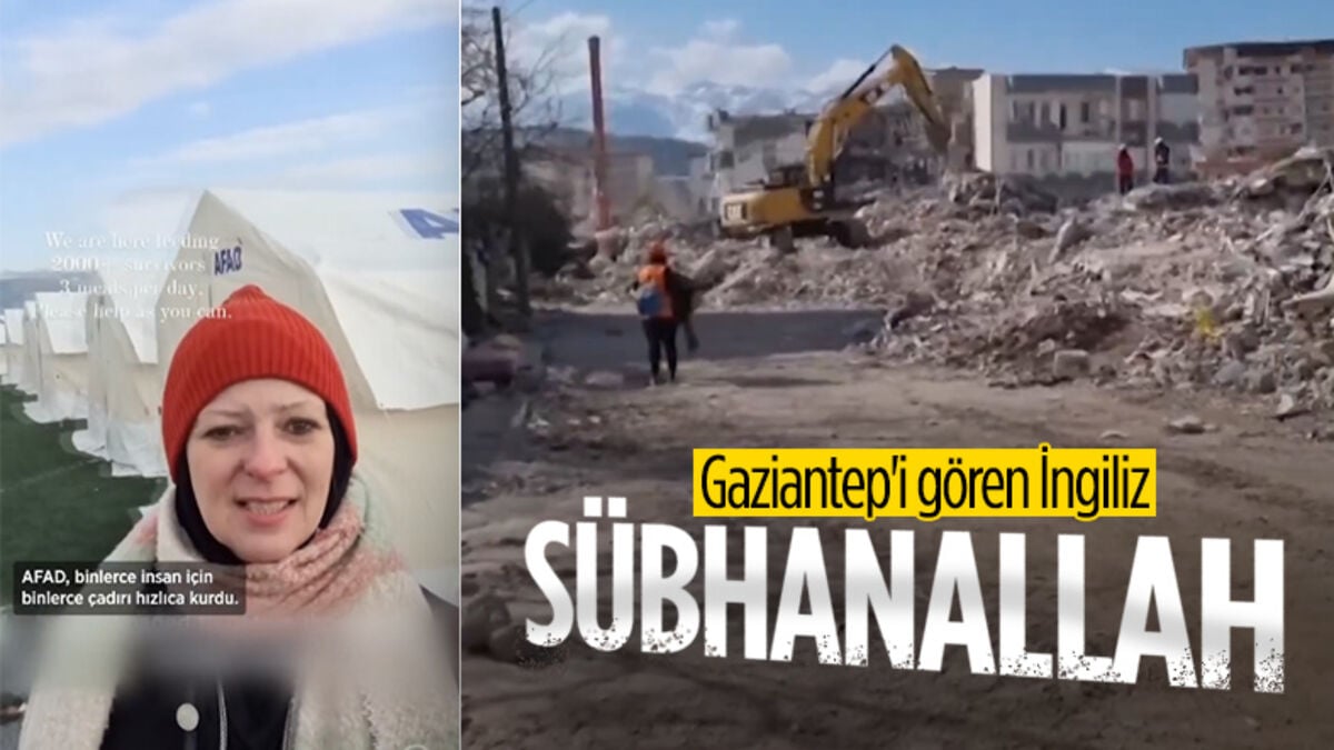 İngiliz yazar Lauren Booth, Gaziantep’teki yıkımı gördü