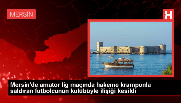 Mersin’de hakeme kramponlu atak