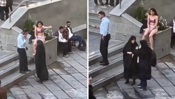 Mecburî örtünmeyi soyunarak protesto eden İranlı bayandan haber var